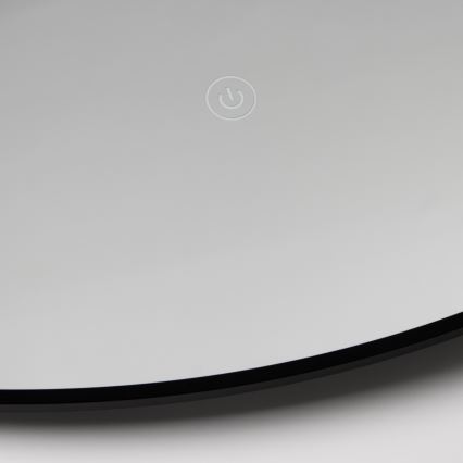 Brilagi - LED fürdőszobai tükör VENA BLACK LED/26W/230V Ø 80 cm IP44 CRI 90 dimmelhető + CCT