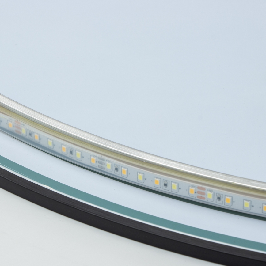 Brilagi - LED fürdőszobai tükör VENA BLACK LED/26W/230V Ø 80 cm IP44 CRI 90 dimmelhető + CCT