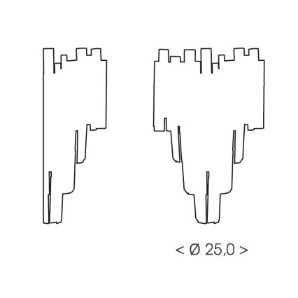 Brilagi - VERVE fali lámpa 2xE14/40W/230V arany