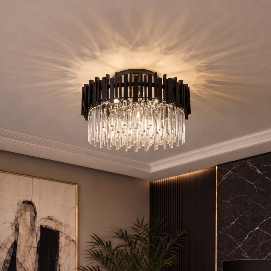 BRILAGI - VERVE mennyezeti lámpatest 6xE14/40W/230V, átmérő 60 cm, fekete