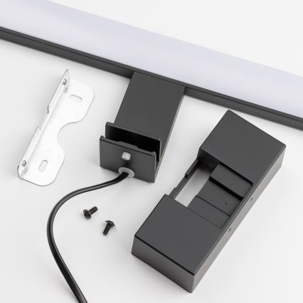 Brilagi - LED fürdőszobai tükörvilágítás 3 az 1-ben VESTRA LED/8W/230V 40 cm IP44 fekete