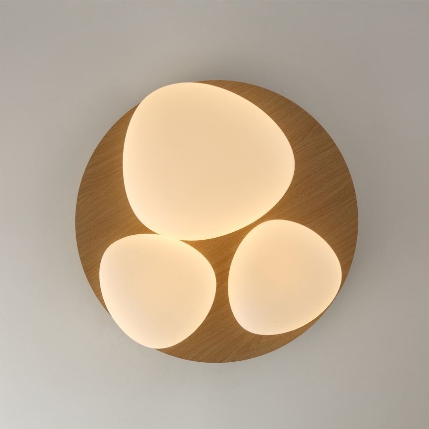 Brilagi - VISBY WOOD LED mennyezeti lámpatest LED/36W/230V átmérő 50 cm barna