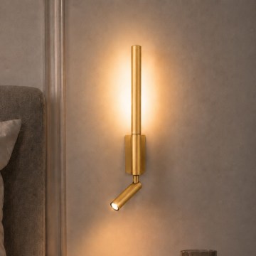 Brilagi - VIXON fali LED spotlámpa LED/3W/230V + LED/5W, arany, CRI 90