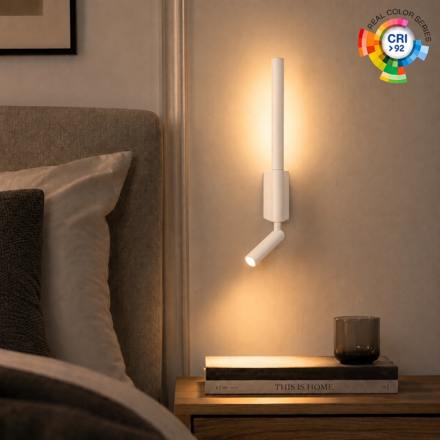 Brilagi - VIXON LED fali spotlámpa LED/3W/230V + LED/5W fehér CRI 90