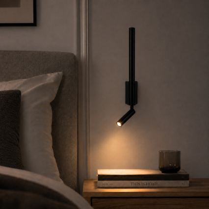 Brilagi - VIXON LED fali spotlámpa LED/3W/230V + LED/5W fekete CRI 90
