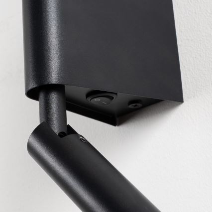 Brilagi - VIXON LED fali spotlámpa LED/3W/230V + LED/5W fekete CRI 90