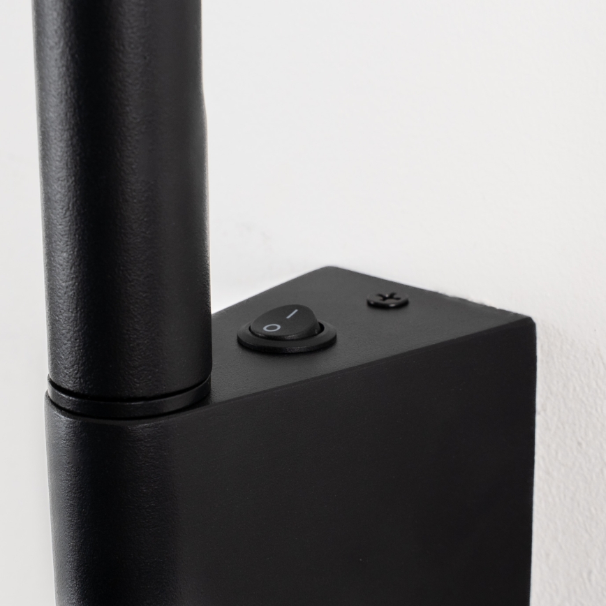 Brilagi - VIXON LED fali spotlámpa LED/3W/230V + LED/5W fekete CRI 90
