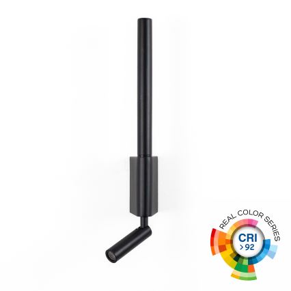 Brilagi - VIXON LED fali spotlámpa LED/3W/230V + LED/5W fekete CRI 90