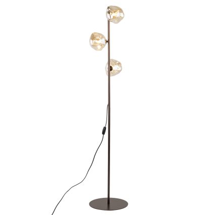 Brilagi - VULCANO állólámpa 3xG9/8W/230V bronz/füstös bézs