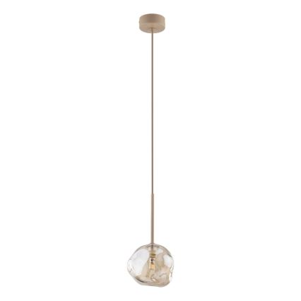 Brilagi - VULCANO kábelen függőlámpa 1xG9/8W/230V Ø 15 cm, bézs/füstös bézs