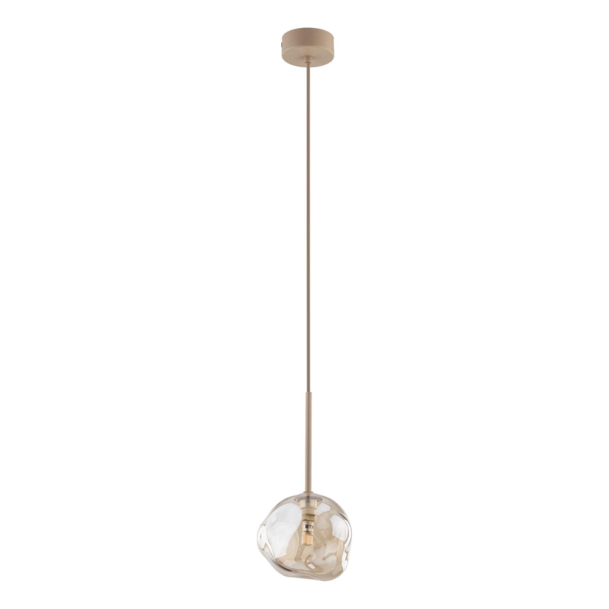 Brilagi - VULCANO kábelen függőlámpa 1xG9/8W/230V Ø 15 cm, bézs/füstös bézs