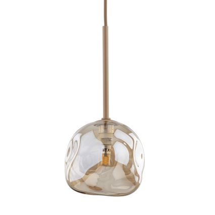 Brilagi - VULCANO kábelen függőlámpa 1xG9/8W/230V Ø 15 cm, bézs/füstös bézs