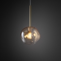 Brilagi - VULCANO kábeles csillár 1xG9/8W/230V átm. 15 cm arany/füstös bézs