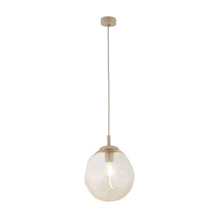 Brilagi - VULCANO kábeles függőlámpa 1xE27/15W/230V átm. 25 cm bézs/füstös bézs