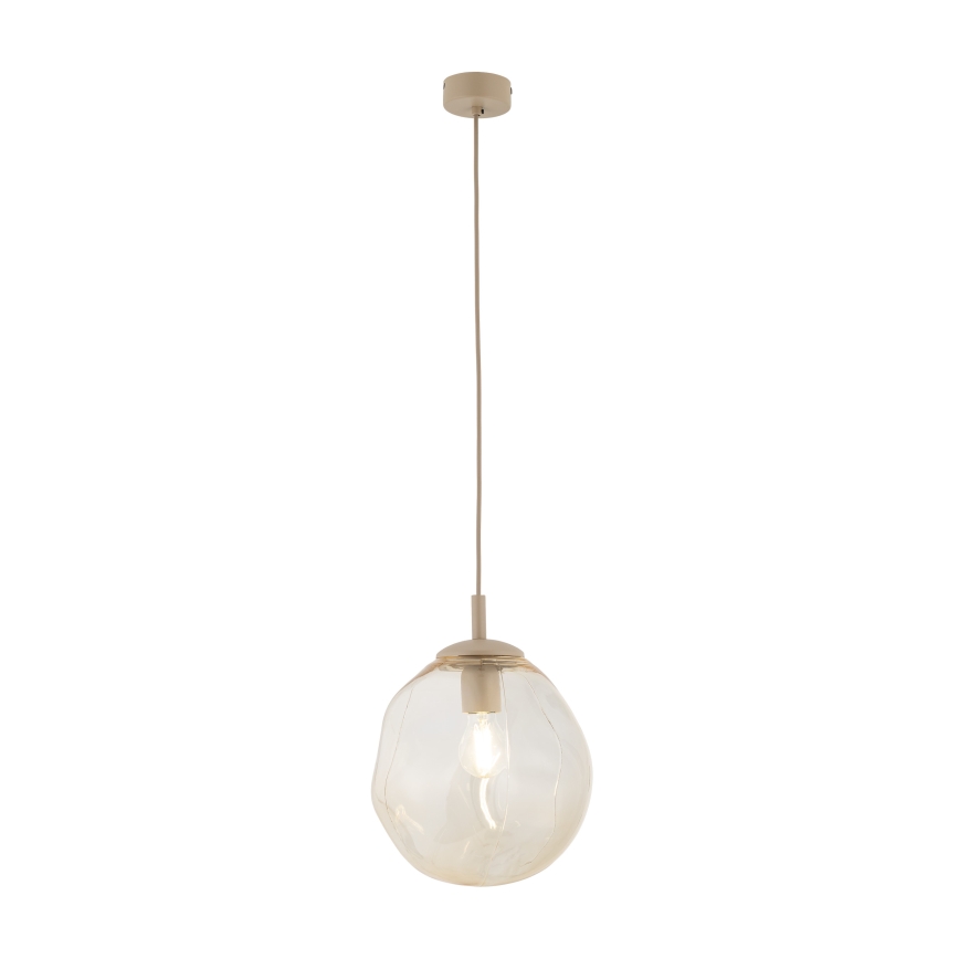 Brilagi - VULCANO kábeles függőlámpa 1xE27/15W/230V átm. 25 cm bézs/füstös bézs