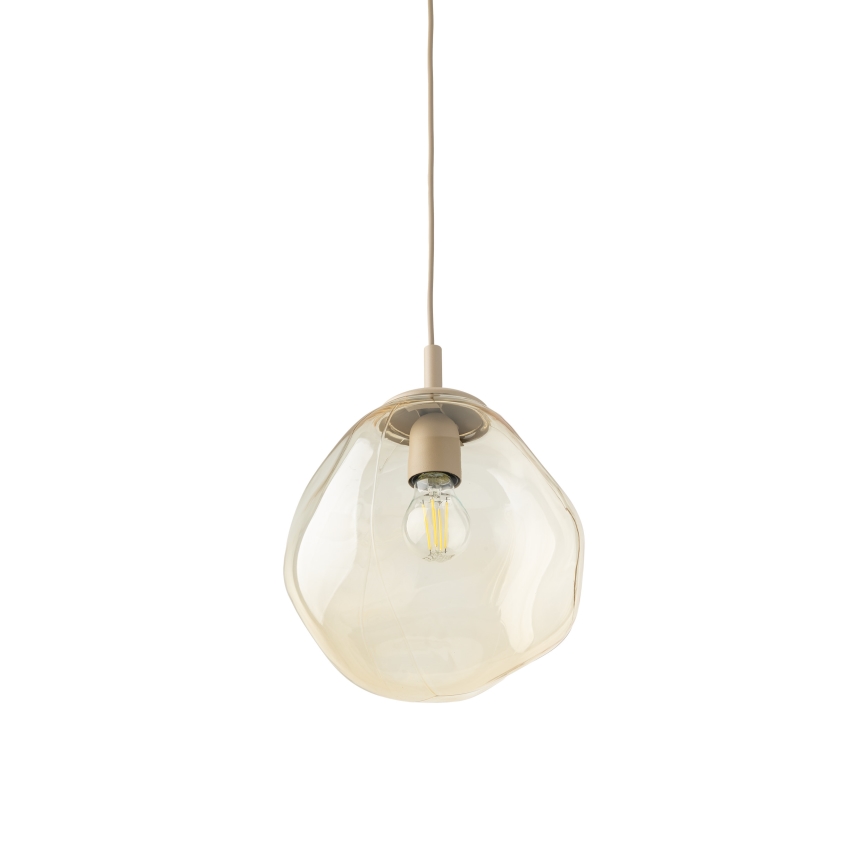 Brilagi - VULCANO kábeles függőlámpa 1xE27/15W/230V átm. 25 cm bézs/füstös bézs