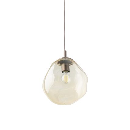 Brilagi - VULCANO zsinóros függeszték 1xE27/15W/230V átm. 25 cm bronz/füstös bézs