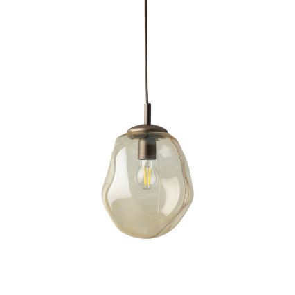 Brilagi - VULCANO zsinóros függeszték 1xE27/15W/230V átm. 25 cm bronz/füstös bézs