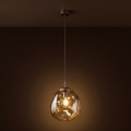 Brilagi - VULCANO zsinóros függeszték 1xE27/15W/230V átm. 25 cm bronz/füstös bézs