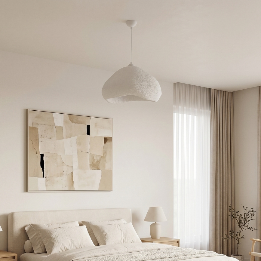 Brilagi - WABI SABI függőlámpa kábelen 1xE27/40W/230V Ø 50 cm fehér
