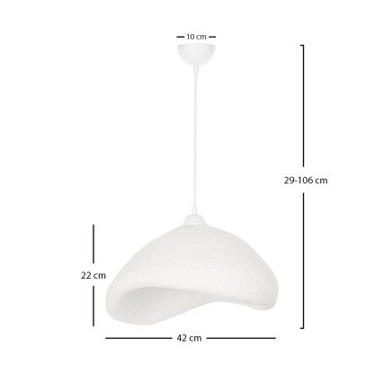 Brilagi - WABI SABI kábeles csillár 1xE27/40W/230V átm. 42 cm fehér