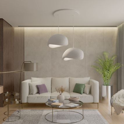 Brilagi - WABI SABI kábeles csillár 2xE27/40W/230V Ø 60 cm fehér