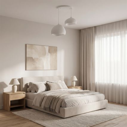 Brilagi - WABI SABI kábeles csillár 2xE27/40W/230V, Ø 70 cm, fehér