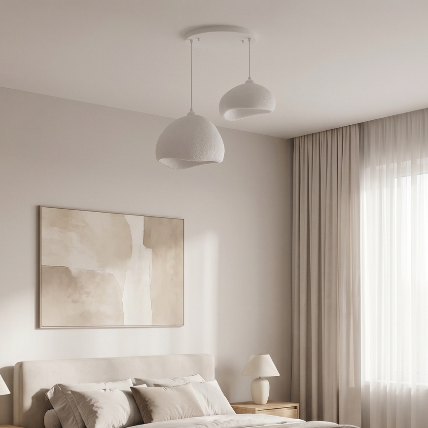 Brilagi - WABI SABI kábeles csillár 2xE27/40W/230V, Ø 70 cm, fehér
