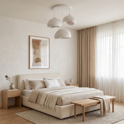 Brilagi - WABI SABI kábeles csillár 3xE27/40W/230V átm. 82 cm fehér