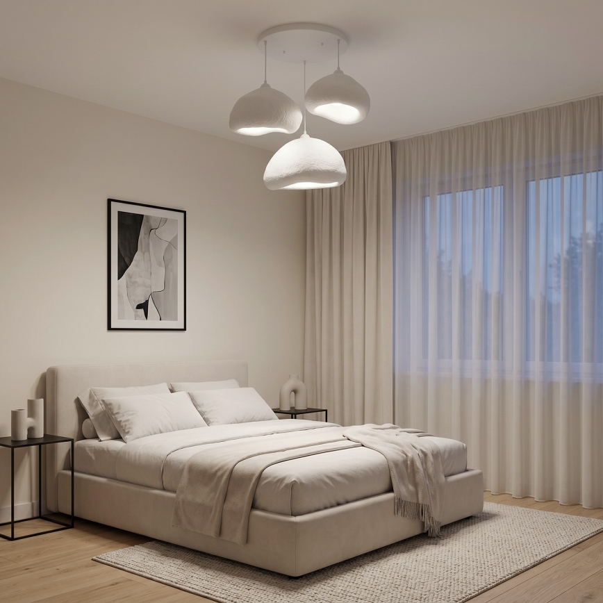 Brilagi - WABI SABI kábeles csillár 3xE27/40W/230V átm. 82 cm fehér