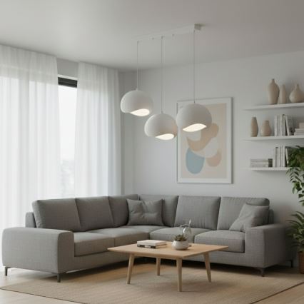 Brilagi - WABI SABI kábeles csillár 3xE27/40W/230V, fehér