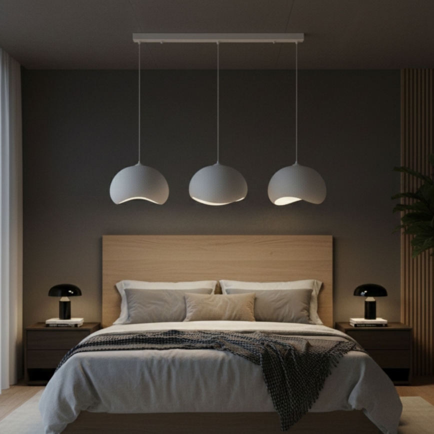 Brilagi - WABI SABI kábeles csillár 3xE27/40W/230V, fehér