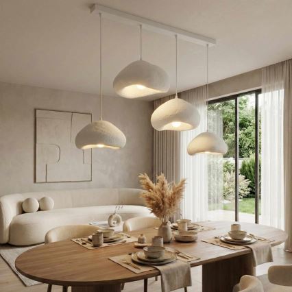 Brilagi - WABI SABI kábeles csillár 4xE27/40W/230V fehér