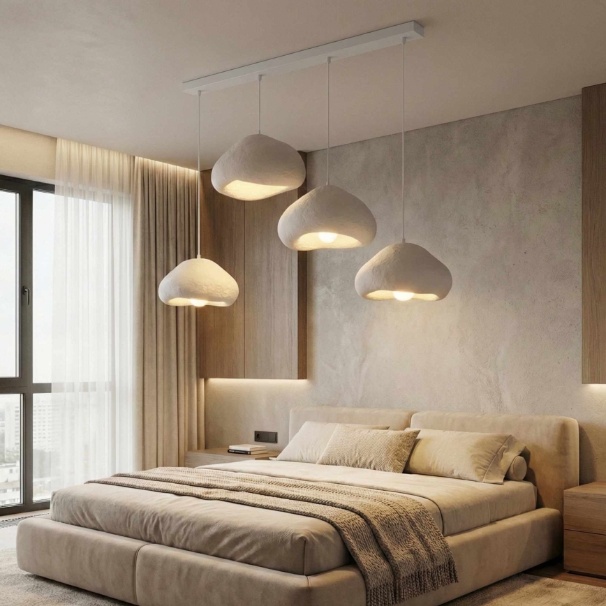 Brilagi - WABI SABI kábeles csillár 4xE27/40W/230V fehér