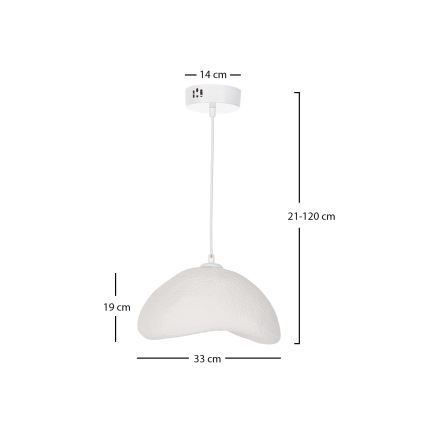Brilagi - WABI SABI kábeles függeszték 1xE27/40W/230V átm. 33 cm fehér