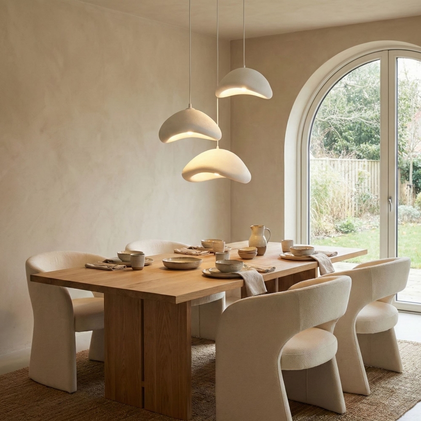 Brilagi - WABI SABI kábeles függeszték 3xE27/40W/230V, Ø 82 cm, fehér