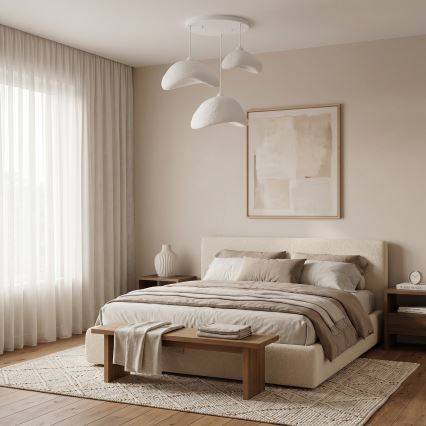 Brilagi - WABI SABI kábeles függeszték 3xE27/40W/230V, Ø 82 cm, fehér