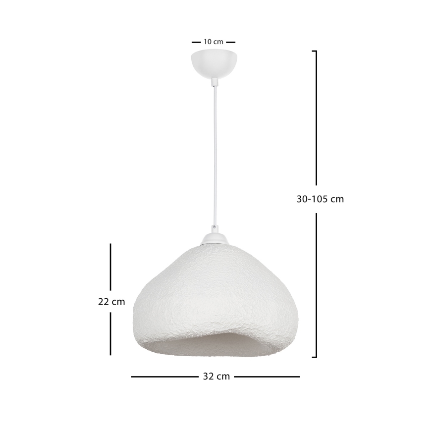 Brilagi - WABI SABI kábeles függőlámpa 1xE27/40W/230V átm. 32 cm fehér