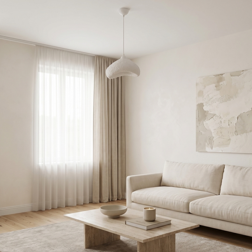 Brilagi - WABI SABI kábeles függőlámpa, 1xE27/40W/230V, Ø 30 cm, fehér