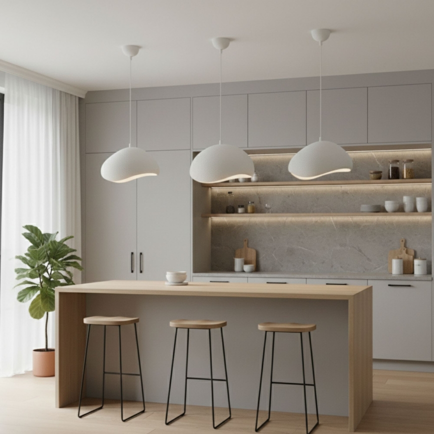 Brilagi - WABI SABI kábeles függőlámpa 1xE27/40W/230V, Ø 32 cm, fehér