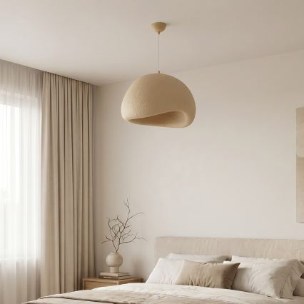 Brilagi - WABI SABI zsinóros csillár 1xE27/40W/230V, átm. 50 cm, bézs