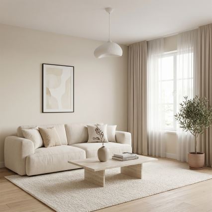 Brilagi - WABI SABI zsinóros függőlámpa 1xE27/40W/230V, átmérő 32 cm, fehér