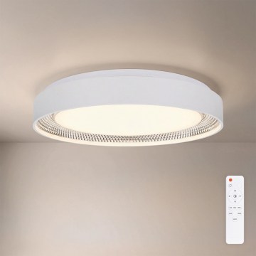 Brilagi - WALDO dimmelhető LED mennyezeti lámpa LED/48W/230V 3000-6500K Ø 40 cm fehér/ezüst + távirányító