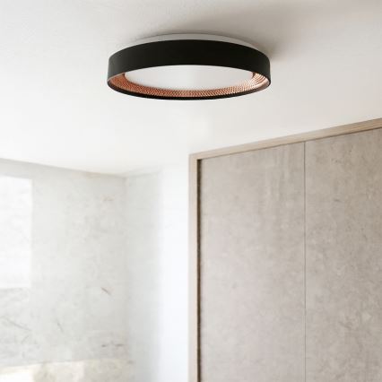 Brilagi - LED dimmelhető mennyezeti lámpa WALDO LED/48W/230V 3000-6500K átm. 40 cm fekete/arany + távirányító