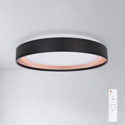 Brilagi - LED dimmelhető mennyezeti lámpa WALDO LED/48W/230V 3000-6500K átm. 40 cm fekete/arany + távirányító