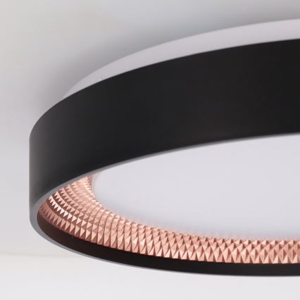 Brilagi - LED dimmelhető mennyezeti lámpa WALDO LED/48W/230V 3000-6500K átm. 40 cm fekete/arany + távirányító
