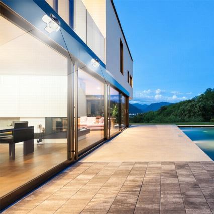 Brilagi - LED napelemes fali lámpa mozgás- és alkonyatérzékelővel WALLIE LED/5W/5,5V 2400 mAh IP65