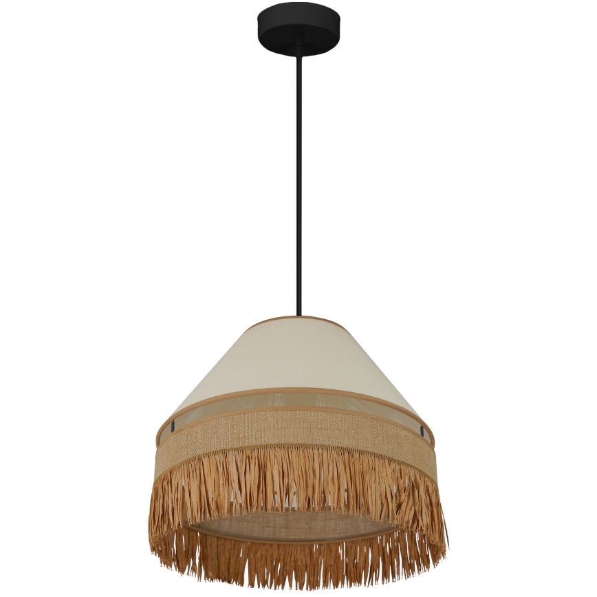 Brilagi - Mennyezeti lámpa WINNETOU AVIGNION 1xE27/15W/230V átm. 35 cm barna/krém