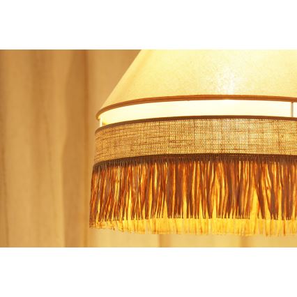 Brilagi - Mennyezeti lámpa WINNETOU AVIGNION 1xE27/15W/230V átm. 35 cm barna/krém