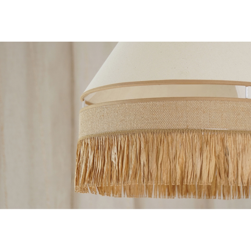 Brilagi - Mennyezeti lámpa WINNETOU AVIGNION 1xE27/15W/230V átm. 35 cm barna/krém